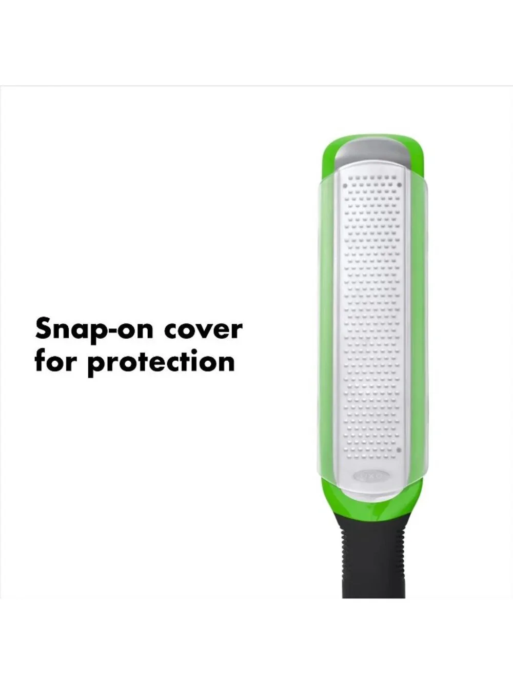 OXO Softworks Stainless Steel Zester Grater Citrus Cheese with Snap-On Cover